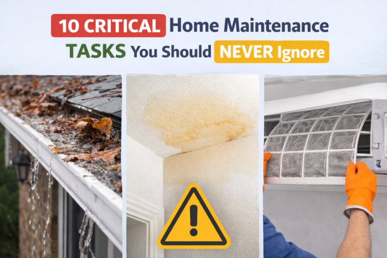 10 Critical Home Maintenance Tasks You Should Never Ignore in 2026